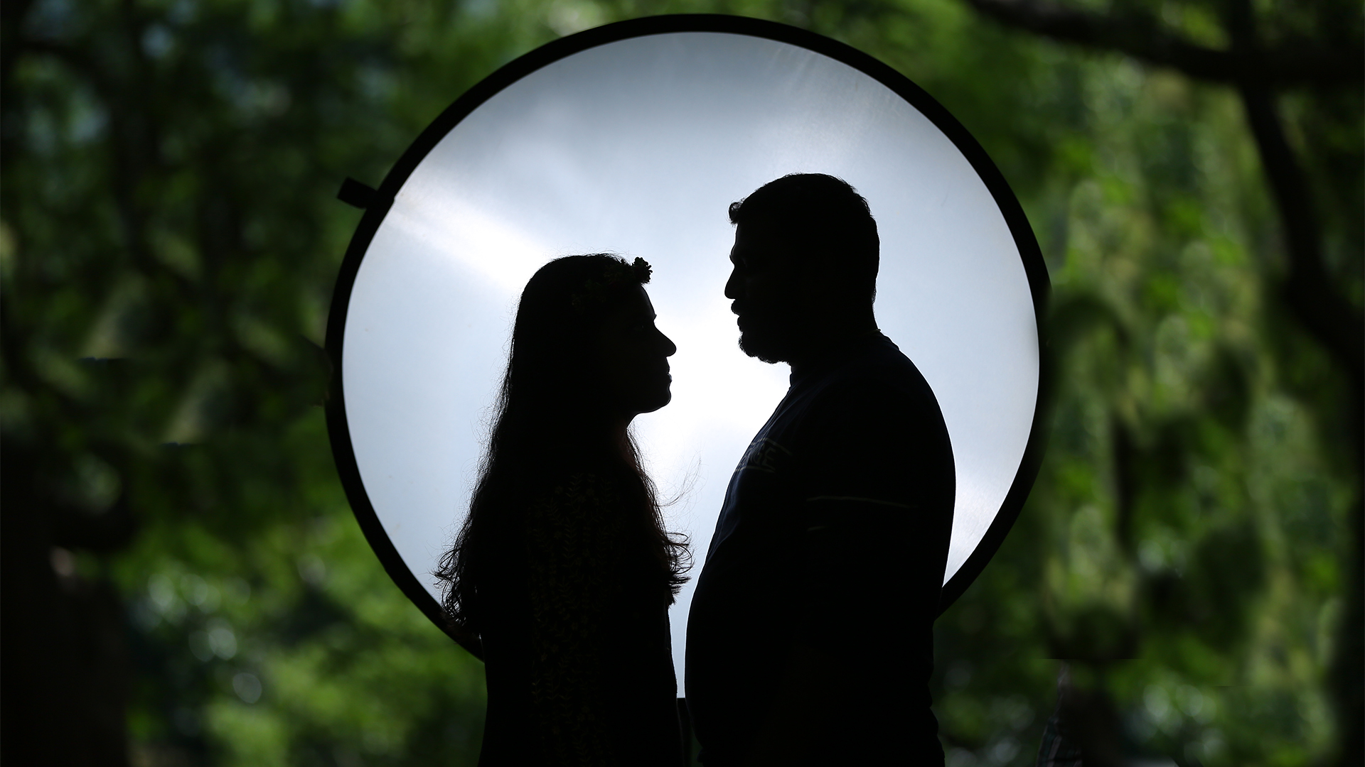 couple with white and black wedding photography